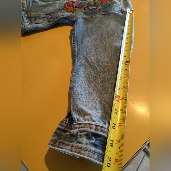 Urban Outfitters BDG Raven & Skull Embroidered Denim Jean Jacket XS S M Oversize - Picture 5 of 8